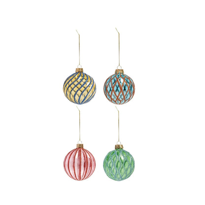 CHRISTMAS ORNAMENT // Set of 4 baubles