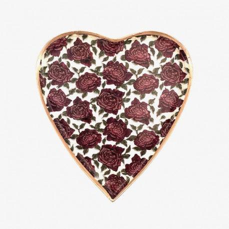 Heart  Shaped Tray with Pattern