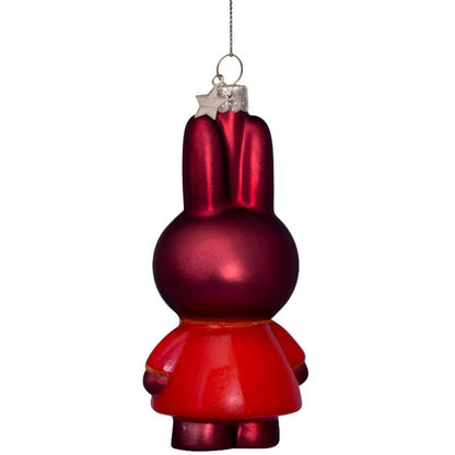 GLASS ORNAMENT  // Red Bunny