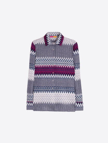 SHIRT // Navy Herringbone