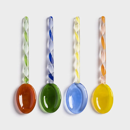 SPOONS SET // Swirl Glass