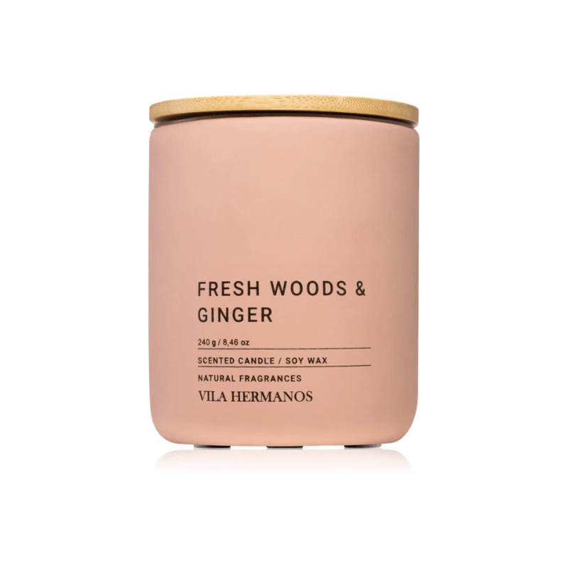 Fresh Woods & Ginger Scented Candle - Loja Real