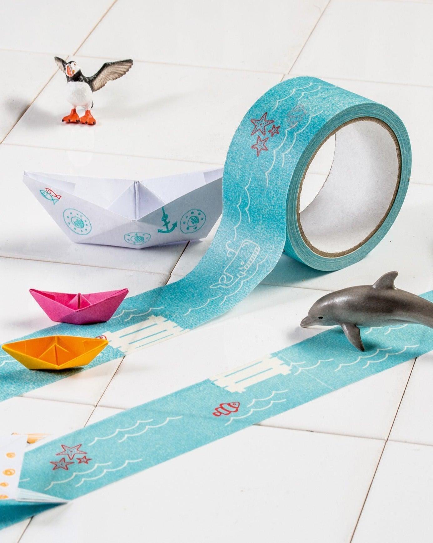 MY FIRST BOAT // Adhesive Tape With Paper Boats - Loja Real