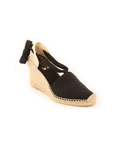 ESPADRILLES // High Wedge with Straps Black