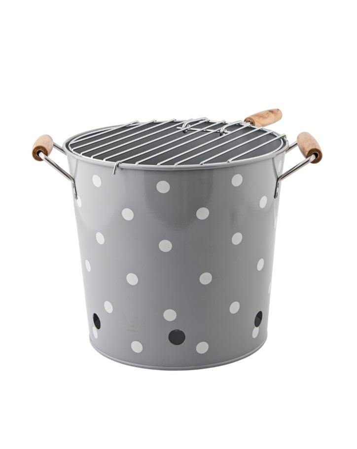 BARBECUE // Grey with white polka dots - Loja Real