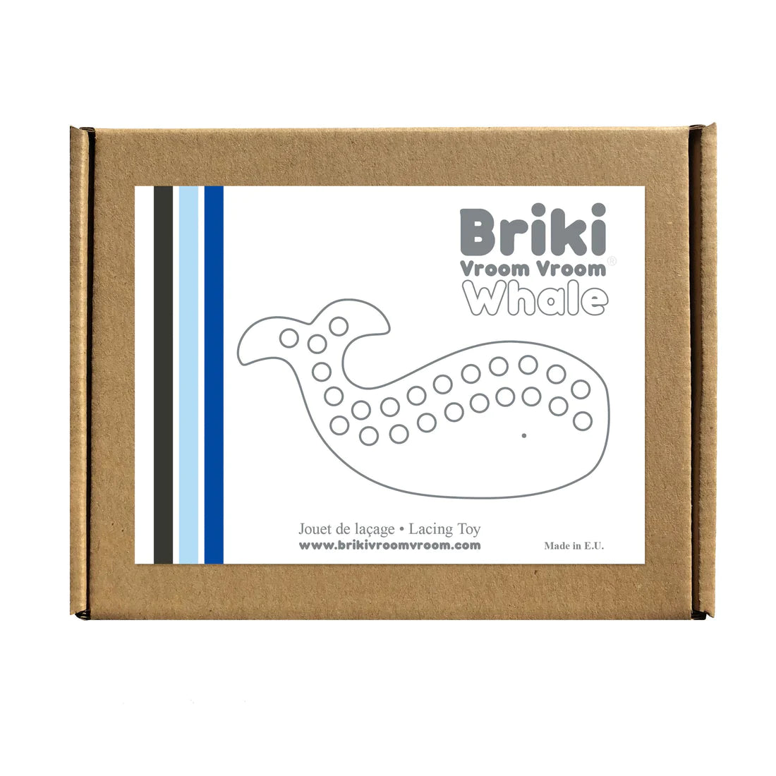 BRIKI // Whale Lacing Toy