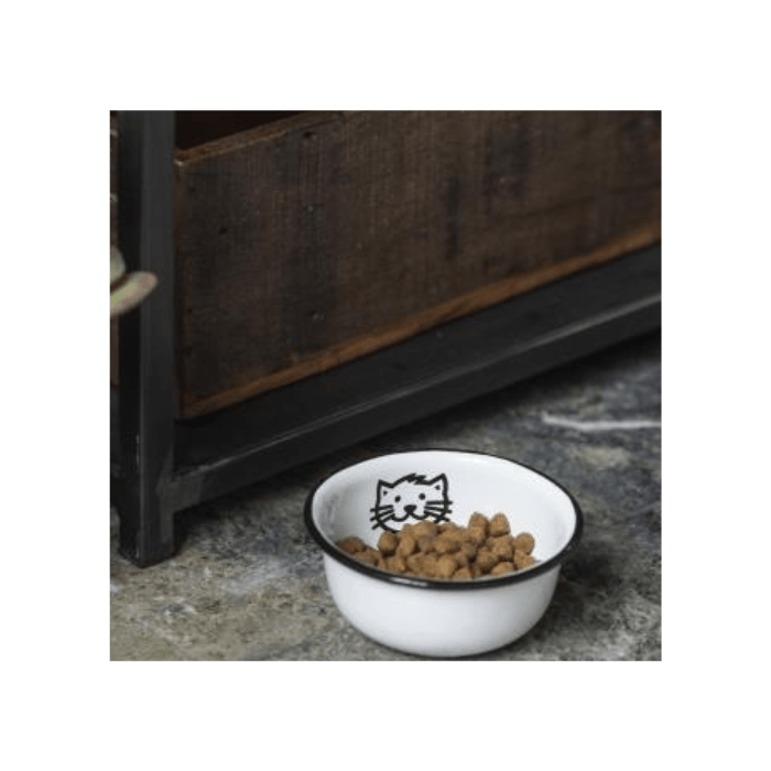 Cat Enamel Bowl - Loja Real