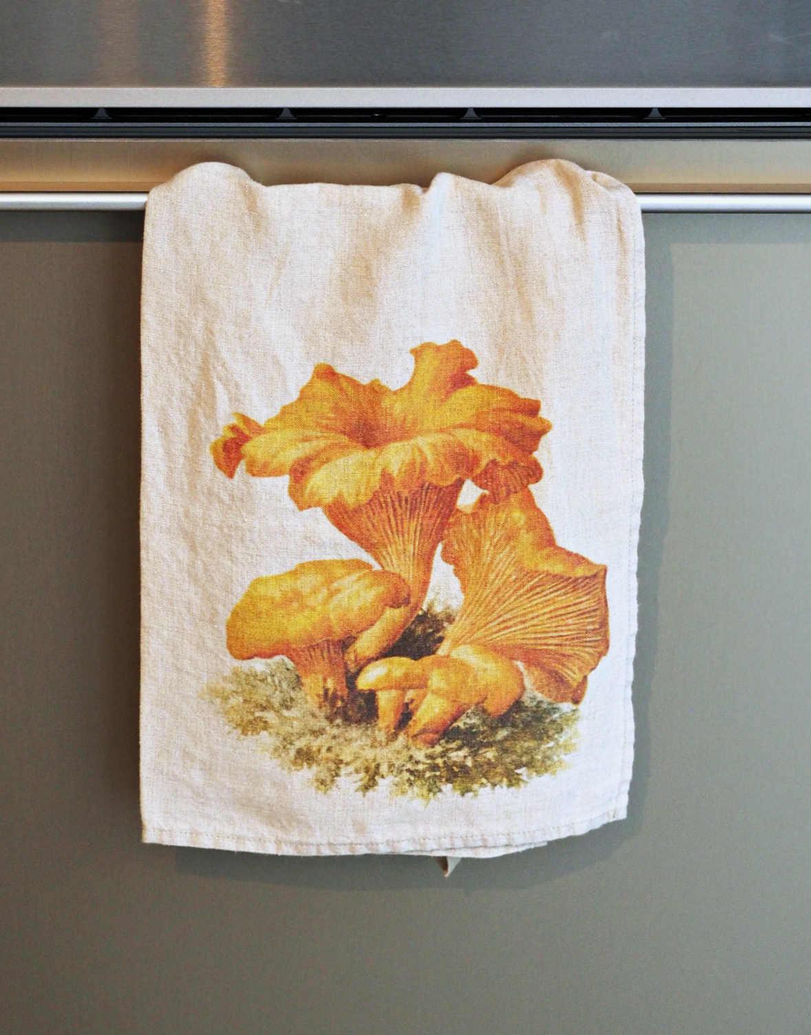 LINEN TOWELS // Mushrooms - Loja Real