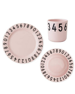 DESIGN LETTERS // Melamine Tableware Pink Gift Set