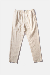 EDMMOND STUDIOS // Seersucker Pants Plain Off White