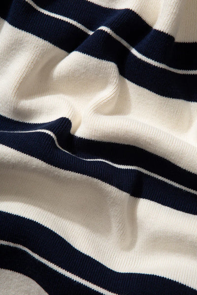 EDMMOND STUDIOS // Striped Sweater Plain Beige