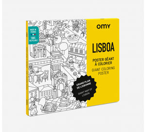 Lisboa // Giant Coloring Poster
