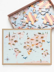 Puzzle // World Map Animal