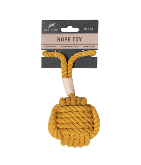 Yellow Knot // Dog Rope Toy