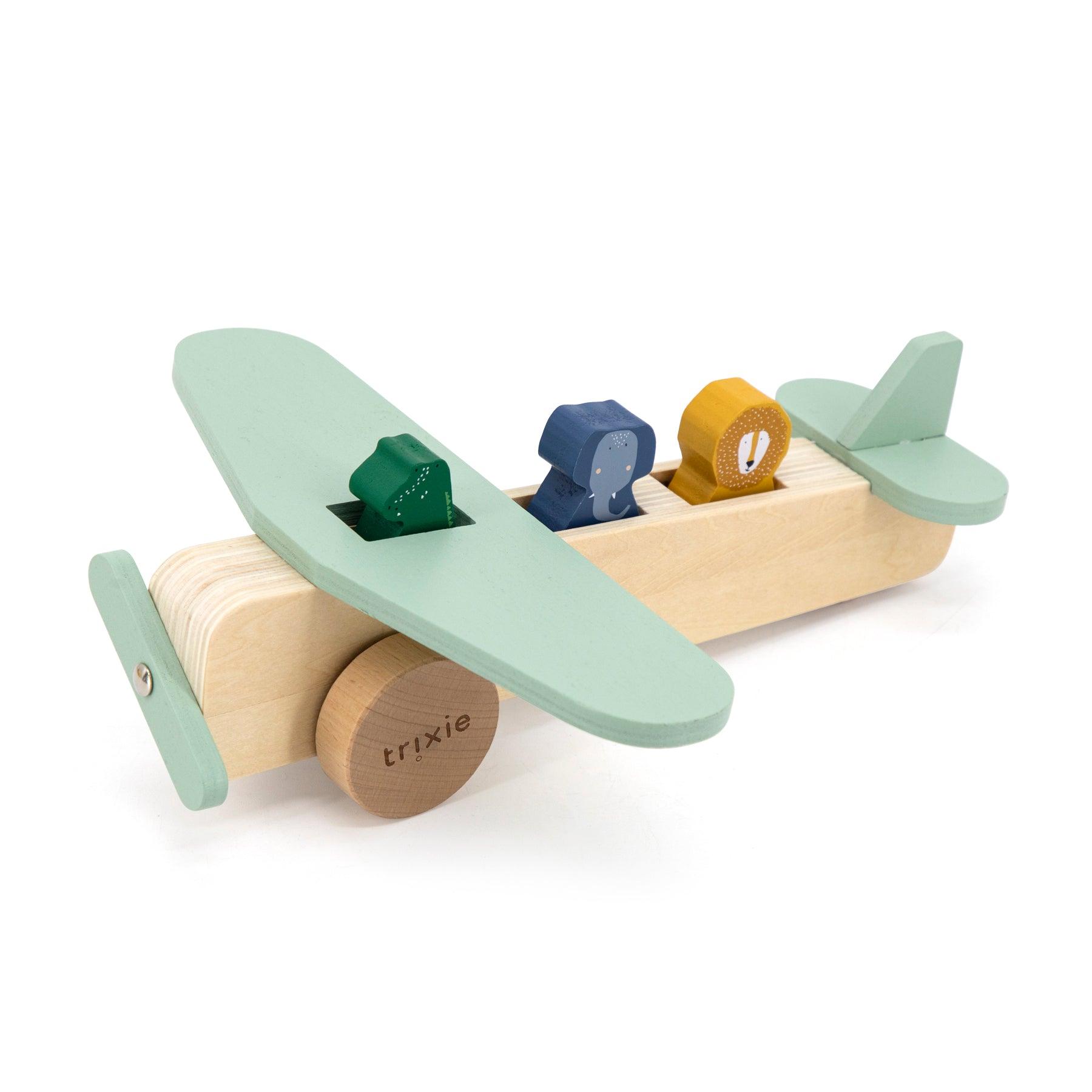 Wooden Animal Airplane - Loja Real