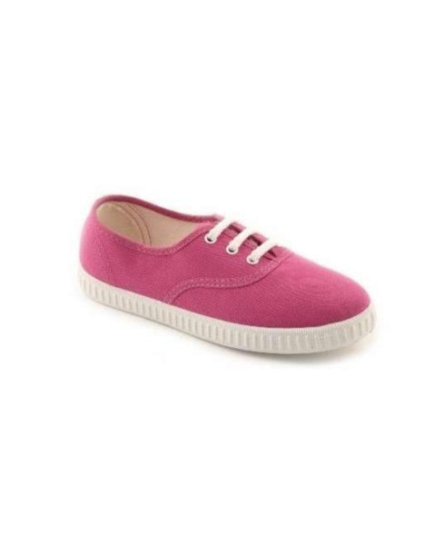 BAMBAS // Sneakers with laces Fuschia