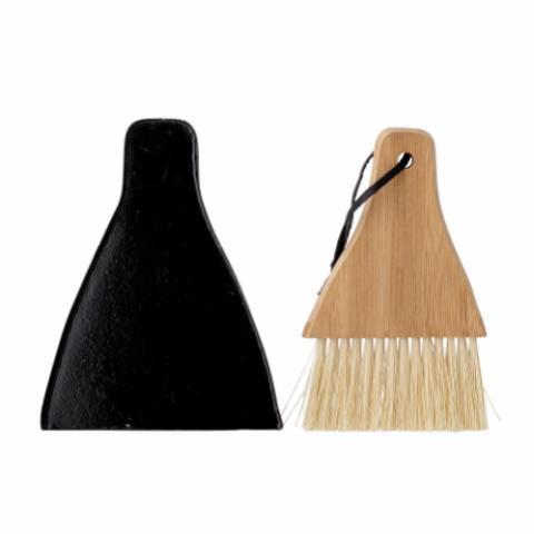 DUSTPAN & BROOM // Black and Bamboo - Loja Real