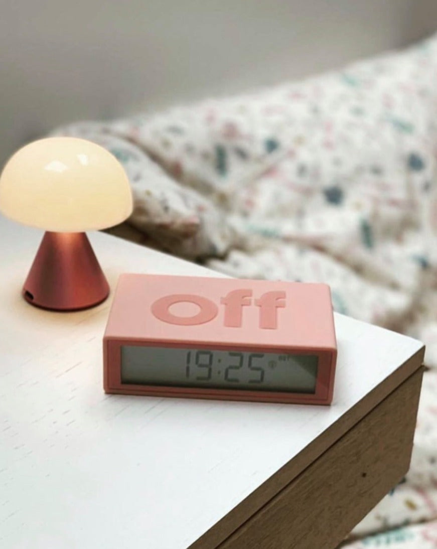LEXON // Flip Travel Pink Clock
