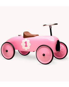 VILAC // Classic Ride On Metal Car Pink